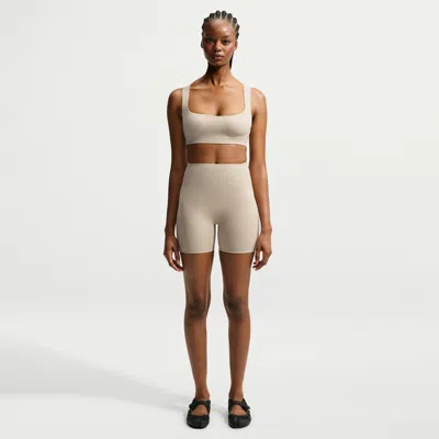 Nike Women's Skims Studio Stretch 5" Shorts In Neutral