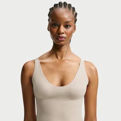 Nike Women's Skims Studio Stretch Plunge Tank Top In Neutral