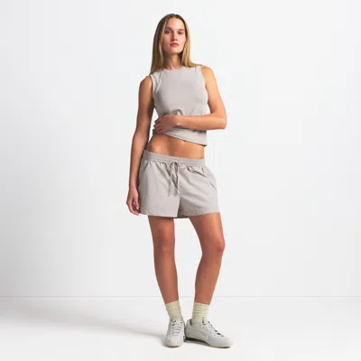 Nike Women's Skims Woven Nylon 5" Track Shorts In Brown