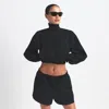 Nike Women's Skims Woven Nylon Crop Jacket In Black