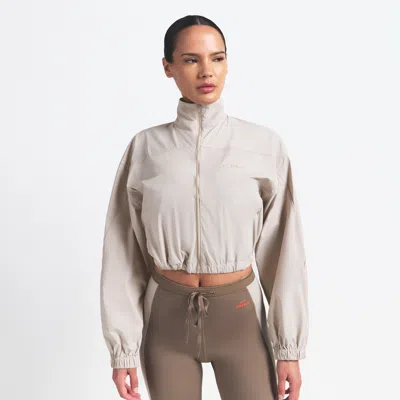 Nike Women's Skims Woven Nylon Crop Jacket In Brown