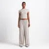 Nike Women's Skims Woven Nylon Oversized Track Pants In Brown