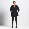 Nike Women's Skims Woven Nylon Wrap Coat In Black