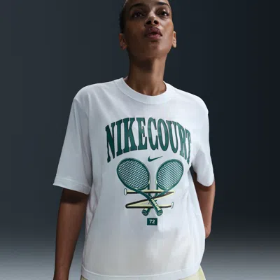 Nike Women's Slam Dri-fit Short-sleeve T-shirt In White