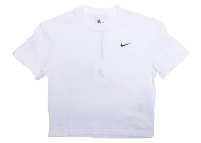Pre-owned Nike Women's Solo Swoosh T-shirt In White