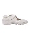 Nike Split Toe Sandals Lightweight Textile Upper In White