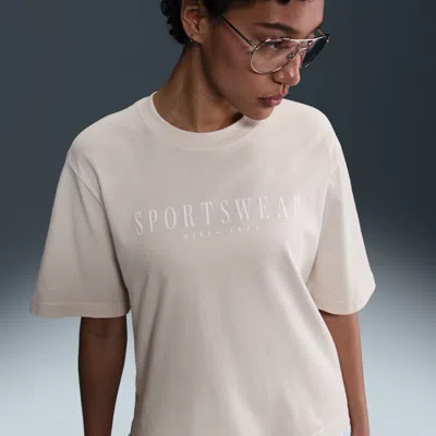 Nike Women's  Sportswear Boxy T-shirt In Brown