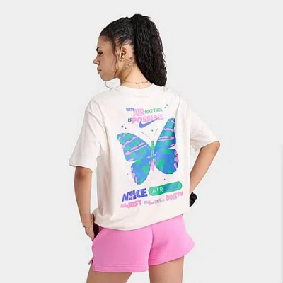 Nike Women's Sportswear Butterfly Oversized T-shirt In Multi