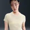 Nike Relaxed Cropped Tee In Brown