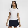 Nike Women's  Sportswear Chill Knit Cropped T-shirt In White