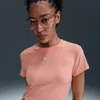 Nike Women's  Sportswear Chill Knit Cropped T-shirt In Orange