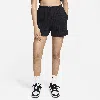 Nike Women's  Sportswear Chill Knit High-waisted Slim 3" Ribbed Shorts In Black
