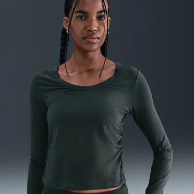 Nike Women's  Sportswear Chill Knit Long-sleeve Top In Green
