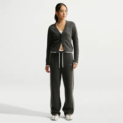 Nike Women's  Sportswear Chill Knit Mid-rise Pants In Black