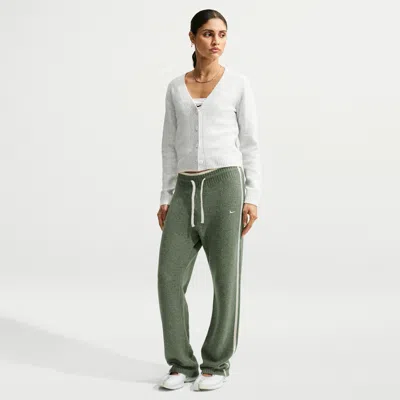 Nike Women's  Sportswear Chill Knit Mid-rise Pants In Green