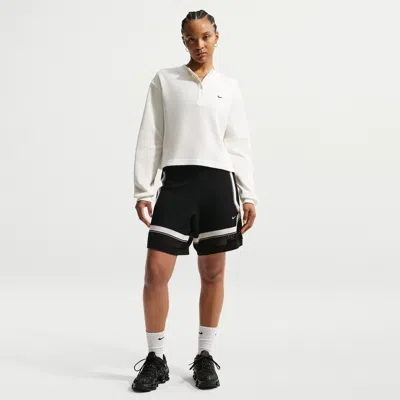 Nike Women's  Sportswear Chill Knit Mid-rise Shorts In White