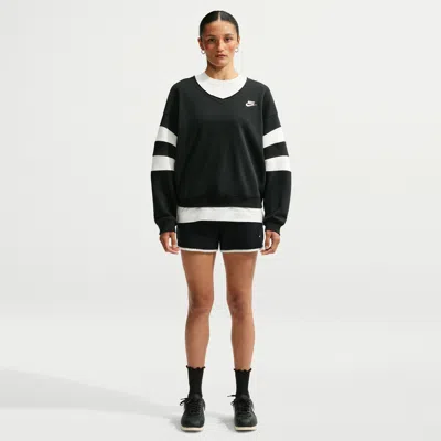 Nike Women's  Sportswear Chill Knit Mid-rise Shorts In Black