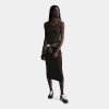 Nike Women's  Sportswear Chill Knit Tight Mini-rib Tank Top Dress In Velvet Brown/velvet Brown