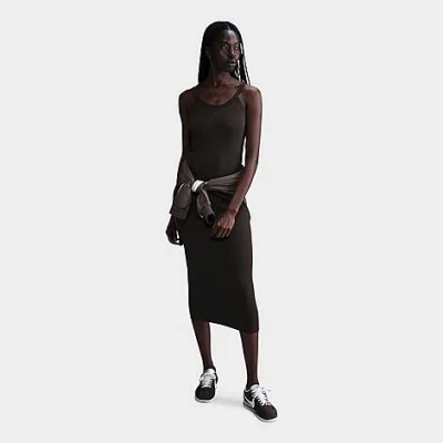 NIKE NIKE WOMEN'S SPORTSWEAR CHILL KNIT MINI-RIB TANK DRESS