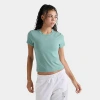Nike Women's Sportswear Chill Knit Mod Crop T-shirt In Green