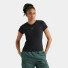 Nike Sportswear Club Chill Knit Mod Crop T-shirt In Black/white