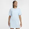 Nike Women's  Sportswear Chill Knit Oversized T-shirt Dress In Blue