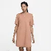 Nike Women's  Sportswear Chill Knit Oversized T-shirt Dress In Brown