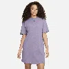 Nike Women's  Sportswear Chill Knit Oversized T-shirt Dress In Purple