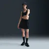 Nike Women's  Sportswear Chill Knit Ribbed Mini Skirt In Black