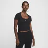 Nike Chill Knit Top In Black