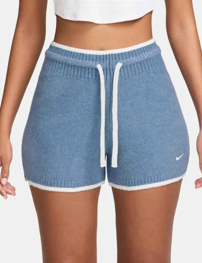 Nike Women's Sportswear Chill Knit Shorts In Blue