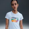 Nike Women's  Sportswear Chill Knit Slim Cropped T-shirt In Blue
