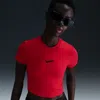 Nike Women's  Sportswear Chill Knit Slim Cropped T-shirt In Red