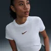 Nike Women's  Sportswear Chill Knit Slim Cropped T-shirt In White