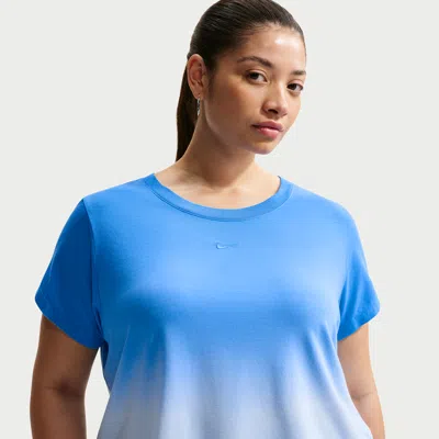 Nike Women's  Sportswear Chill Knit Slim Cropped T-shirt (plus Size) In Blue