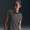 Nike Women's  Sportswear Chill Knit Slim Striped T-shirt In Black