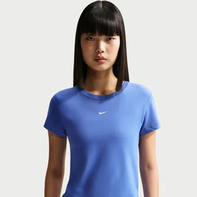 Nike Women's  Sportswear Chill Knit T-shirt In Blue