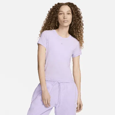 Nike Women's  Sportswear Chill Knit T-shirt In Purple
