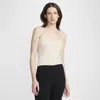 Nike Women's  Sportswear Chill Knit Tight Cami Tank Top In Lt Orewood Brown/sail