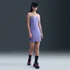 Nike Women's  Sportswear Chill Knit Tight Mini-rib Cami Dress In Purple