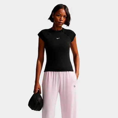 Nike Women's  Pro Dri-fit Short-sleeve Top In Black