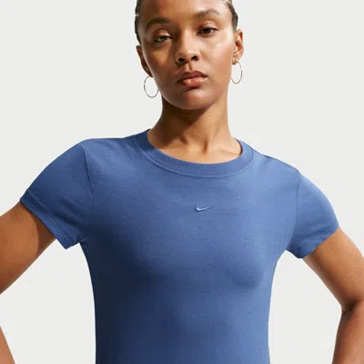 Nike Women's  Sportswear Chill Knit T-shirt In Blue