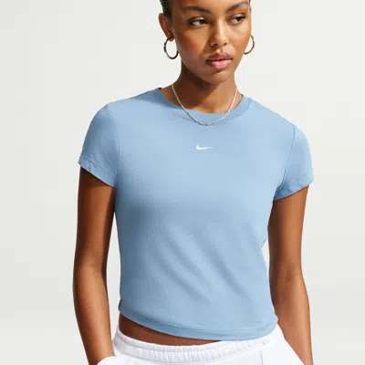 Nike Women's  Sportswear Chill Knit T-shirt In Blue