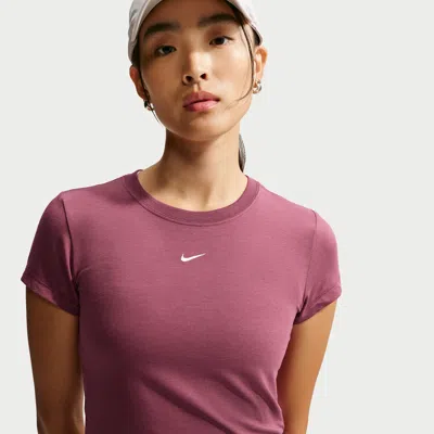 Nike Women's  Sportswear Chill Knit T-shirt In Red