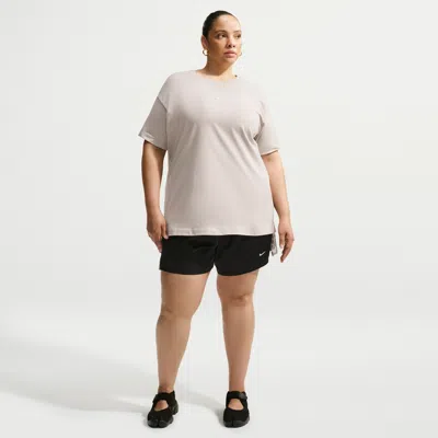 Nike Women's  Sportswear Chill Lace Loose Mid-rise Shorts (plus Size) In Black