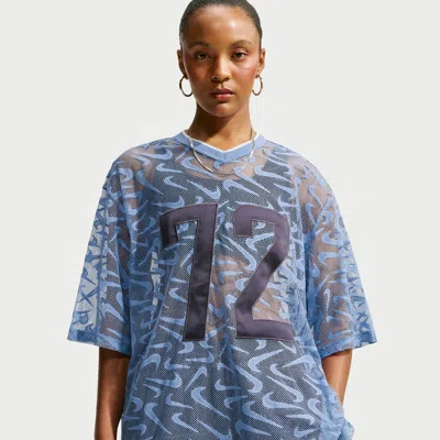 Nike Women's  Sportswear Chill Lace Oversized Jersey In Blue