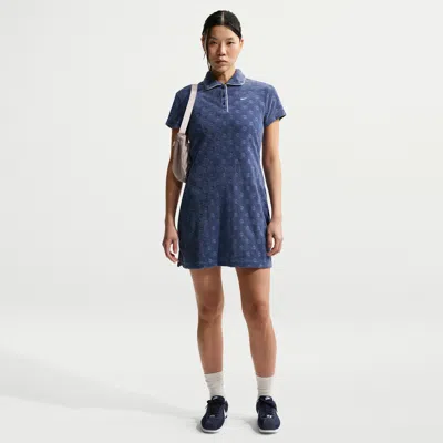 Nike Women's  Sportswear Chill Terry Dress In Blue
