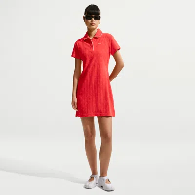 Nike Women's  Sportswear Chill Terry Dress In Red