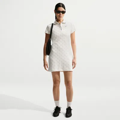 Nike Chill Terry Towel Dress In White