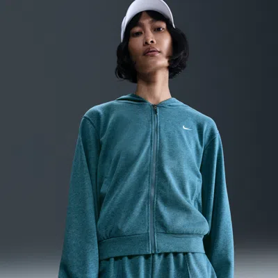 Nike Women's  Sportswear Chill Terry Loose Full-zip French Terry Hoodie In Blue
